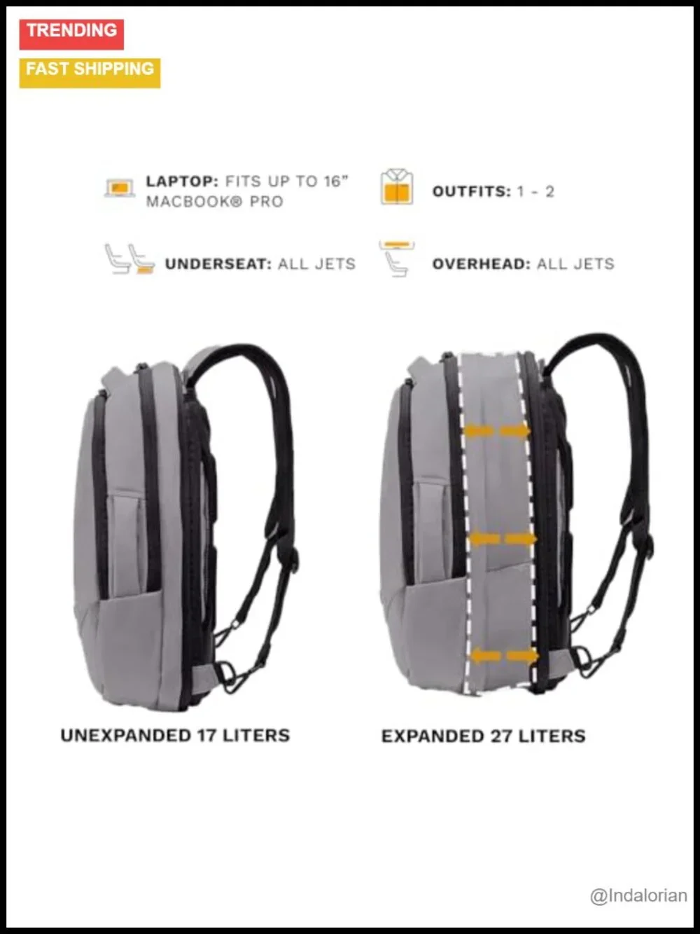 N/A versatile backpack